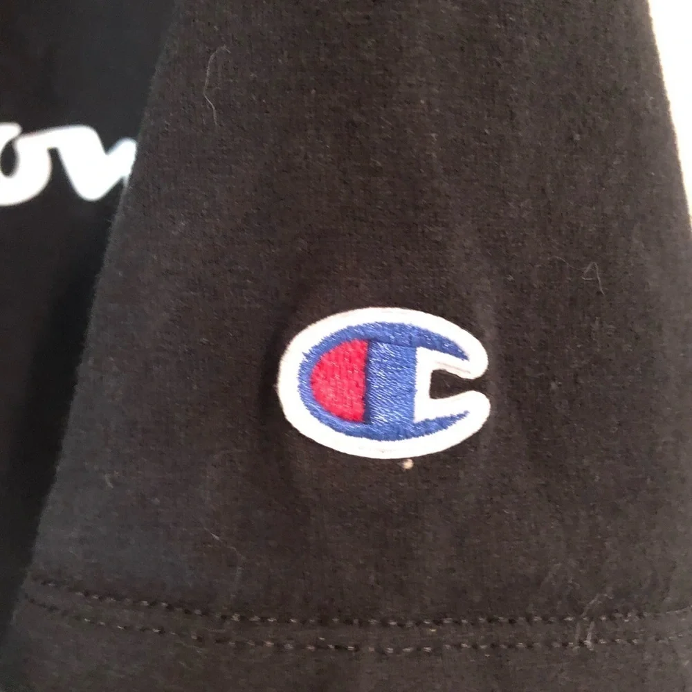 Champion Logo T Shirt Size Extra Large Black XL Champion T-shirt - Picture 3 of 6